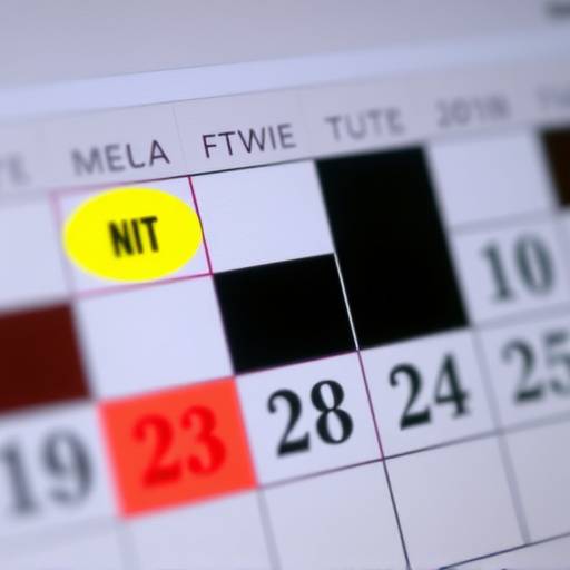 Calendar with highlighted days representing the weekly reset routine tasks.